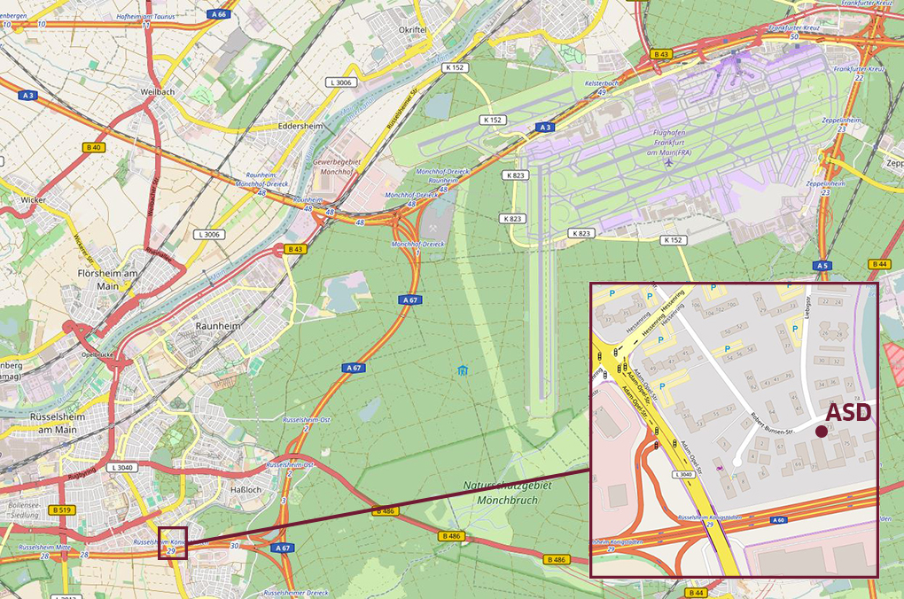 Map Ruesselsheim